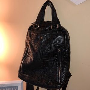 Denver Hayes soft leather backpack purse
